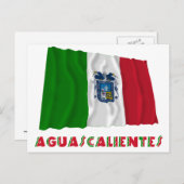Aguascalientes Waving Unofficial Flag Briefkaart (Voorkant / Achterkant)