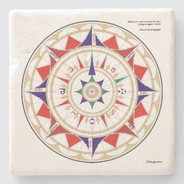 Aguiar Wind Roos Stenen Onderzetter