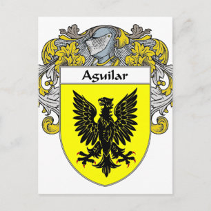 Aguilar-wapenschild (gemanteld) briefkaart