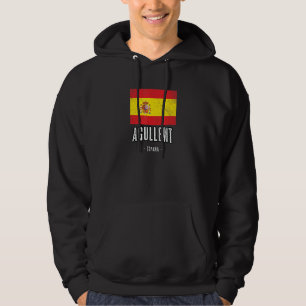 Agullent Spain Es Flag City Bandera Ropa Hoodie