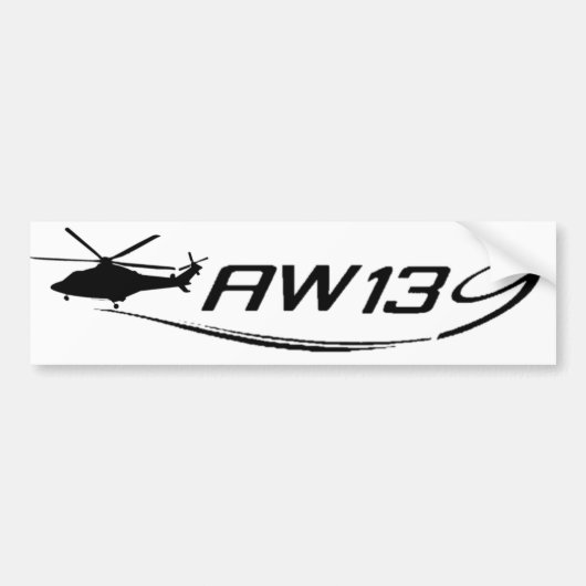 AgustaWestland AW139 Bumpersticker (Voorkant)