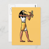 Ägypten moet Thot egypte god Briefkaart (Voorkant / Achterkant)