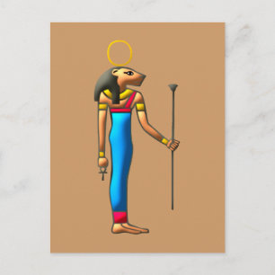 Ägyptische Löwengöttin Sekhmet Sachmet egypte lion Briefkaart