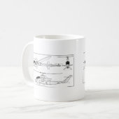 AH1 Blauwdruk Koffiemok (Voorkant links)