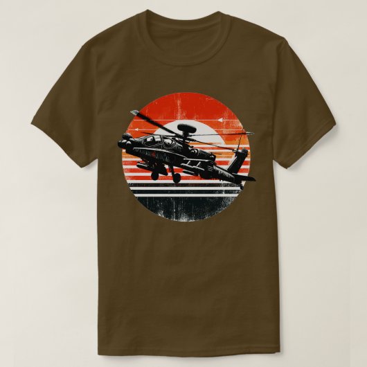 AH64 Apache 1 T-shirt (Design voorkant)