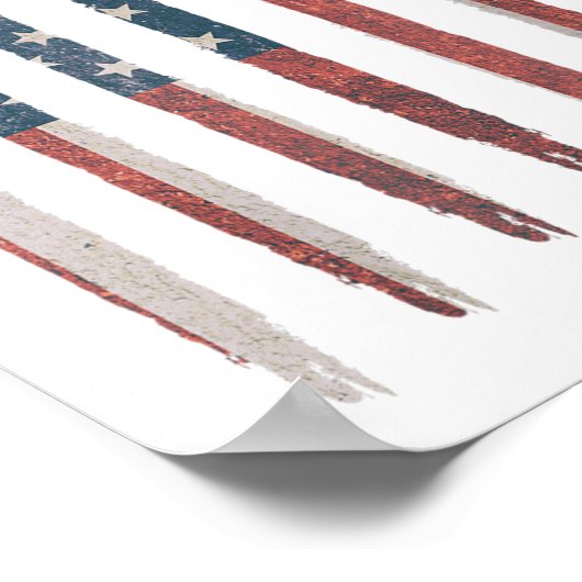 AH64 Apache Helikopter American Flag Apache Squadr Poster (Hoek)