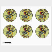 AH-1S COBRA TOW DECAL RONDE STICKER (Vel)