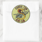 AH-1S COBRA TOW DECAL RONDE STICKER (Tas)