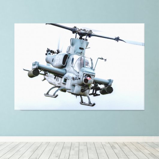 AH-1Z VIPER 40x60 Canvas Afdruk (Insitu (Houten vloer))