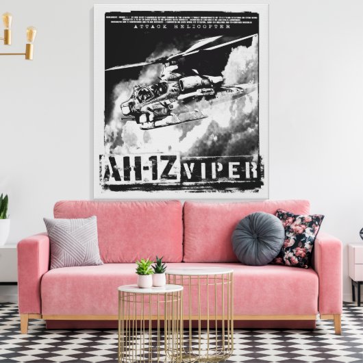 AH-1Z Viper Canvas Afdruk (Insitu (Woonkamer))