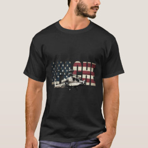 AH-64 AH64 Apache Helikopter Amerikaanse vlag TSHI T-shirt