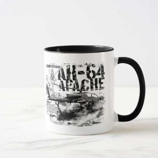 AH-64 Apache 11 oz Ringer Mok (Rechts)