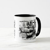 AH-64 Apache 11 oz Ringer Mug (Devant droit)