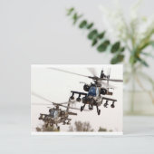 AH-64 Apache Briefkaart (Staand voorkant)