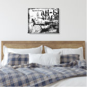 AH-64 Apache gestreken doek Canvas Afdruk (Insitu (Slaapkamer))