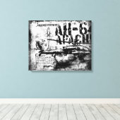 AH-64 Apache gestreken doek Canvas Afdruk (Insitu (Houten vloer))