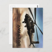 AH-64 Apache Helikopter Briefkaart (Voorkant / Achterkant)