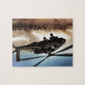 AH-64 Apache Helikopter Legpuzzel (Horizontaal)