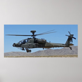 AH-64 Apache Helikopter Poster