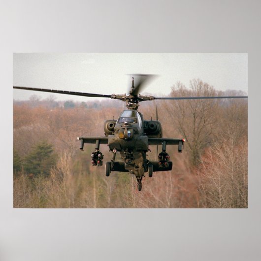 AH-64 Apache Helikopter Poster (Voorkant)