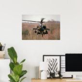 AH-64 Apache Helikopter Poster (Thuiskantoor)