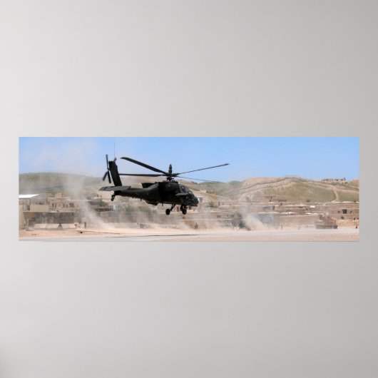 AH-64 Apache Helikopter Poster (Voorkant)