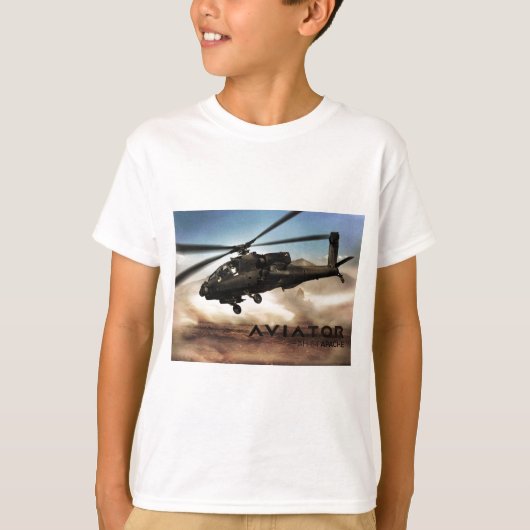 AH-64 Apache Helikopter T-shirt (Voorkant)