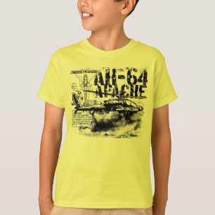 AH-64 Apache Kinderen Basic Hanes Tagless ComfortS T-shirt
