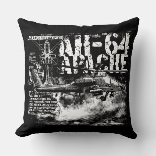 AH-64 Apache Oreillers de coton de qualité A 20x20
