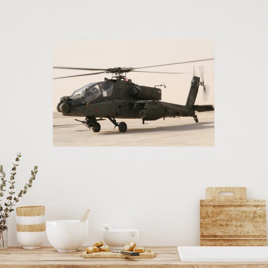 AH-64 Apache Poster (Keuken)