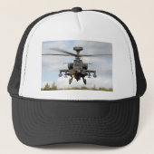 ah 64 militaire apachegrote handboog helocopter trucker pet (Voorkant)