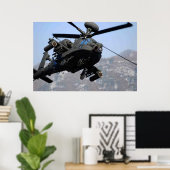 AH-64D Apache Helikopter Poster (Thuiskantoor)