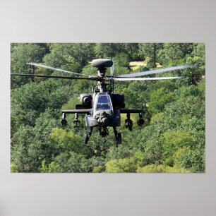 AH-64D Apache Helikopter Poster