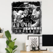 AH-64D Apache Longbow Poster (Thuiskantoor)