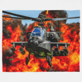 AH-64E APACHE GUARDIAN FLEECE DEKEN (Voorkant (Horizontaal))