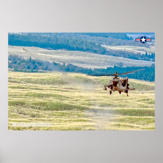 AH-64E APACHE GUARDIAN POSTER (Voorkant)