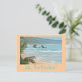 "ah, Barbade !" carte postale (photo de seascape) (Debout devant)