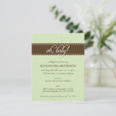 Ah, bébé ! Invitation tourbillonnante de baby (Debout devant)