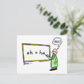 Ah ! Carte postale de dessin (Debout devant)