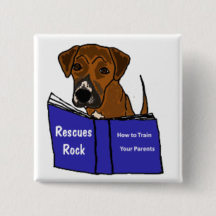 AH-Cute Puppy Dog Rescue Button