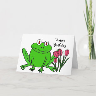 AH- Funny Frog Birthday-kaart Kaart