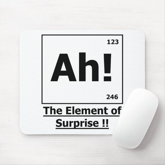 Ah! Het element van de onderneming Mousepad Muismat (Met muis)