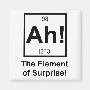 Ah het element van het Periodieke Element van de O Magneet