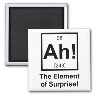 Ah het element van het Periodieke Element van de O Magneet