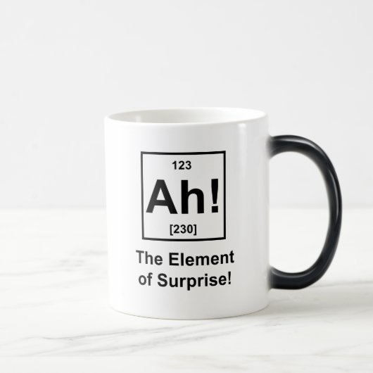 Ah! Het element van verbazing Magische Mok (Rechts)