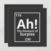 ah het element van verrassend grappig periodiek sy kaart (Voorkant / Achterkant)