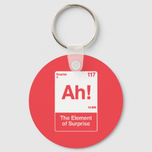 Ah Het Element Van Verrassing - Grappige Chemie Sleutelhanger