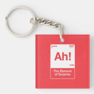 Ah Het Element Van Verrassing - Grappige Scheikund Sleutelhanger