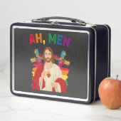 Ah Mannen Funny LGBT Gay Pride Jesus Christelijk (In situ)