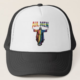 Ah Mannen Funny LGBT Gay Pride Jesus Christelijk Trucker Pet